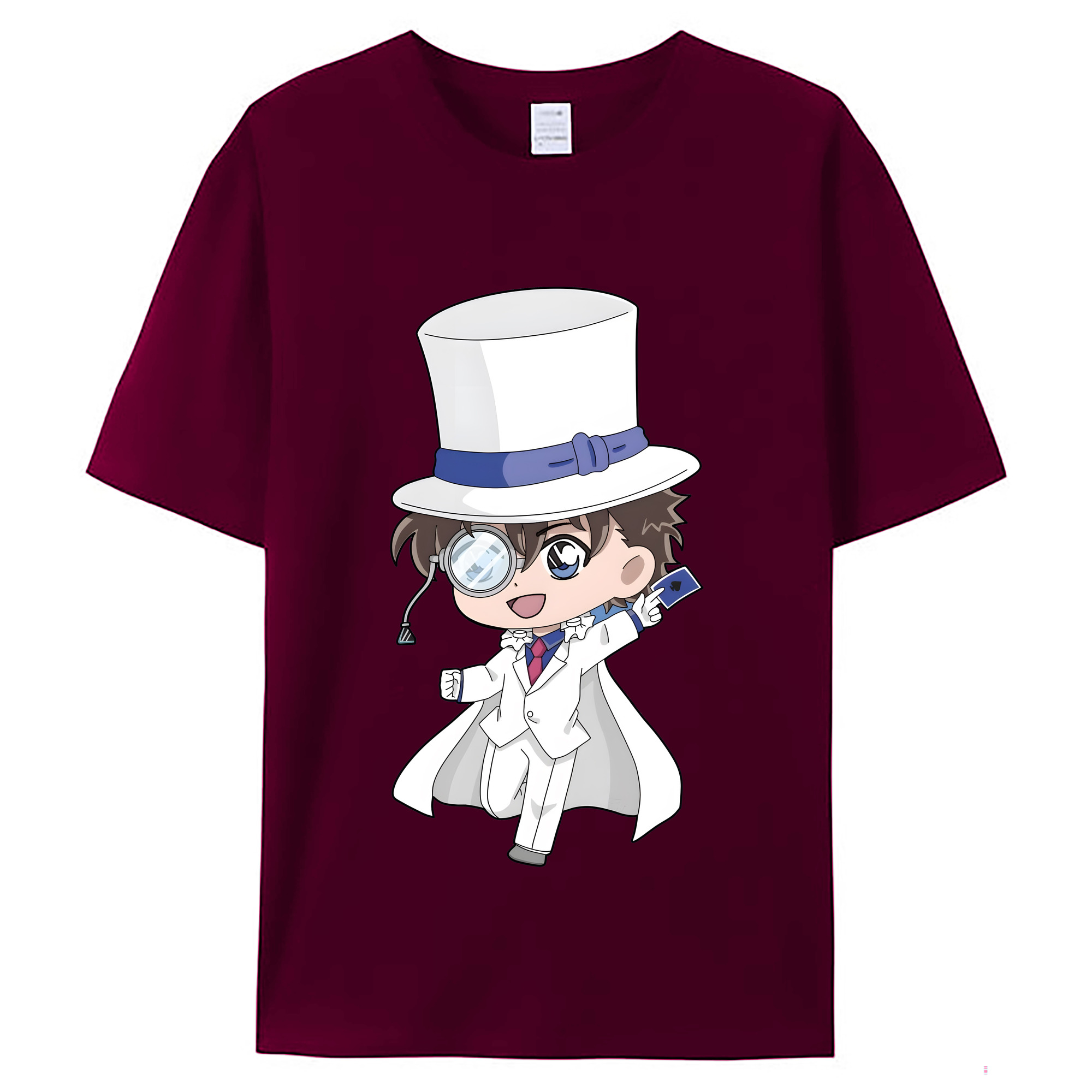 （画像用） 名探偵コナン くろば かいと Detective Conan Kuroba Kaito レディースカジュアルプリントTシャツ（綿100％）